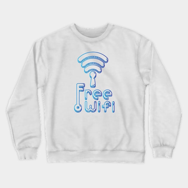 Free wi-fi with key Crewneck Sweatshirt by 397House